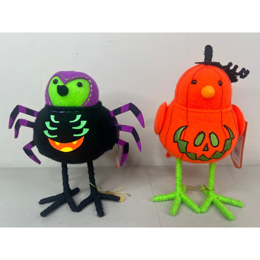 2026 NEW Hyde & Eek Featherly Friends Halloween Flicker Pumpkin Crawlsy Spider